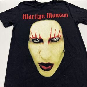 Marilyn Manson Graphic T-Shirt‎ Black Size Small